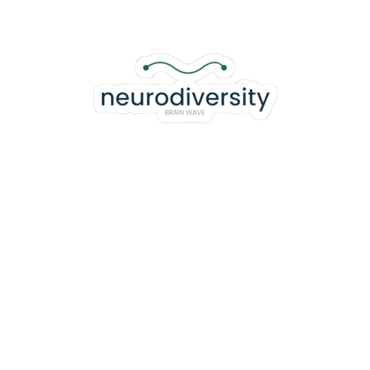 Neurodiversity Brain Wave Kiss-Cut Sticker
