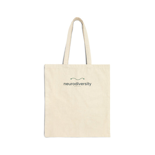 Neurodiversity Canvas Tote Bag — Minimalist Awareness Grocery & Book Tote