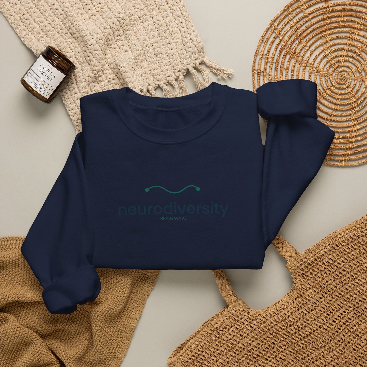 Neurodiversity Crewneck Sweatshirt – Minimalist Awareness Pullover