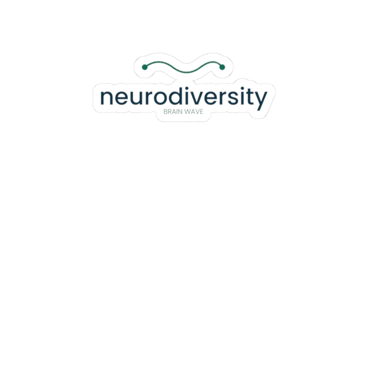 Neurodiversity Brain Wave Kiss-Cut Sticker