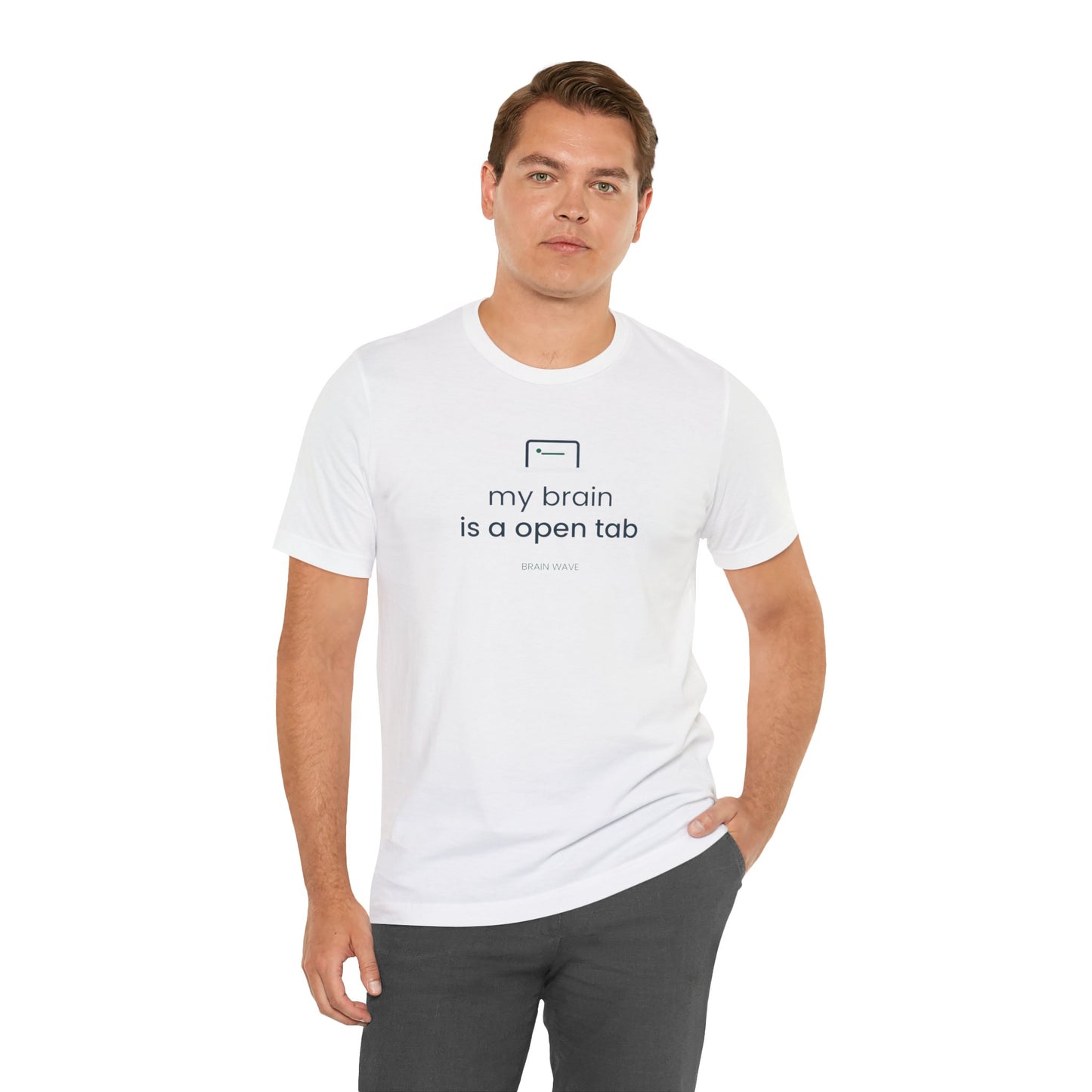 My Brain Is an Open Tab Minimalist ADHD Tee | Neurodivergent Shirt | Brain Wave