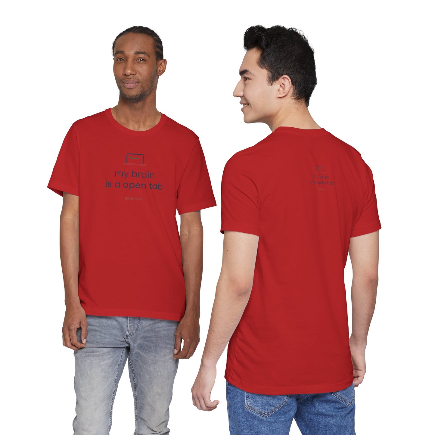 My Brain Is an Open Tab Minimalist ADHD Tee | Neurodivergent Shirt | Brain Wave