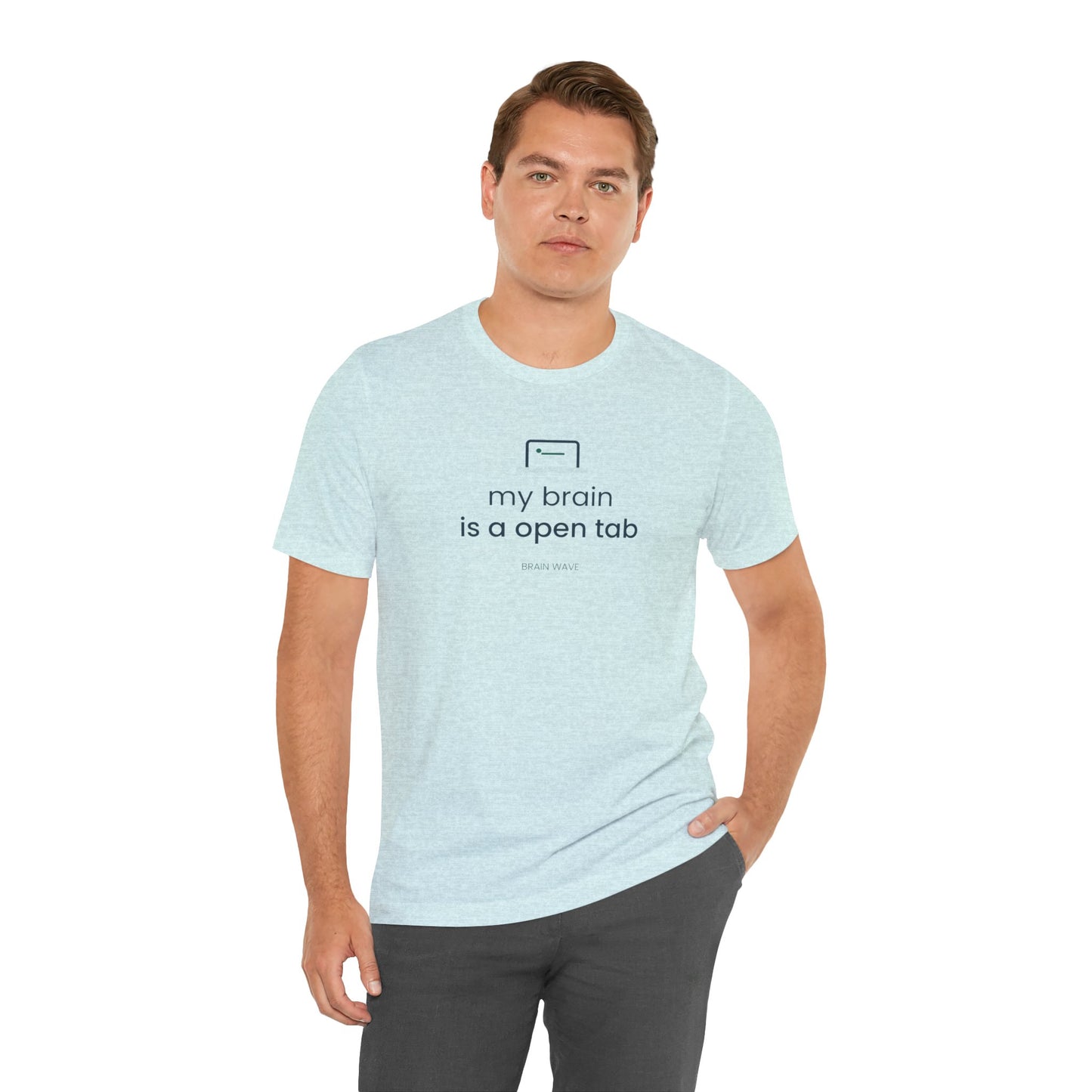 My Brain Is an Open Tab Minimalist ADHD Tee | Neurodivergent Shirt | Brain Wave