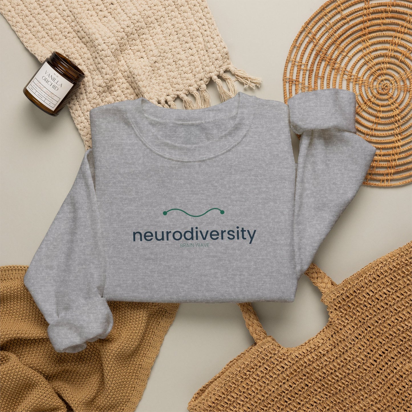 Neurodiversity Crewneck Sweatshirt – Minimalist Awareness Pullover