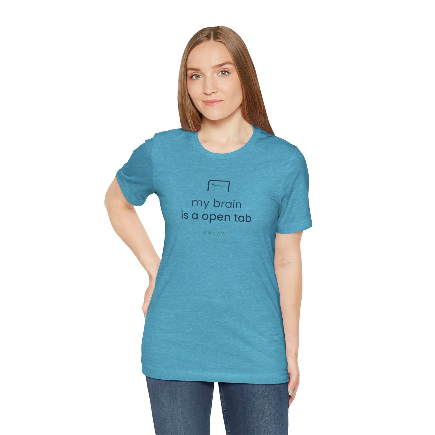 My Brain Is an Open Tab Minimalist ADHD Tee | Neurodivergent Shirt | Brain Wave