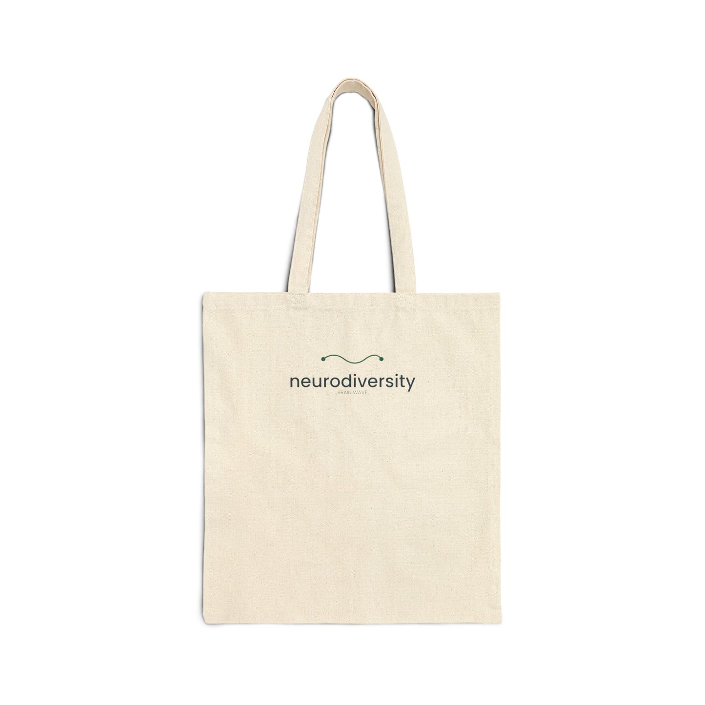 Neurodiversity Canvas Tote Bag — Minimalist Awareness Grocery & Book Tote