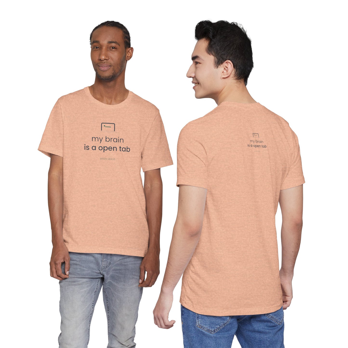 My Brain Is an Open Tab Minimalist ADHD Tee | Neurodivergent Shirt | Brain Wave