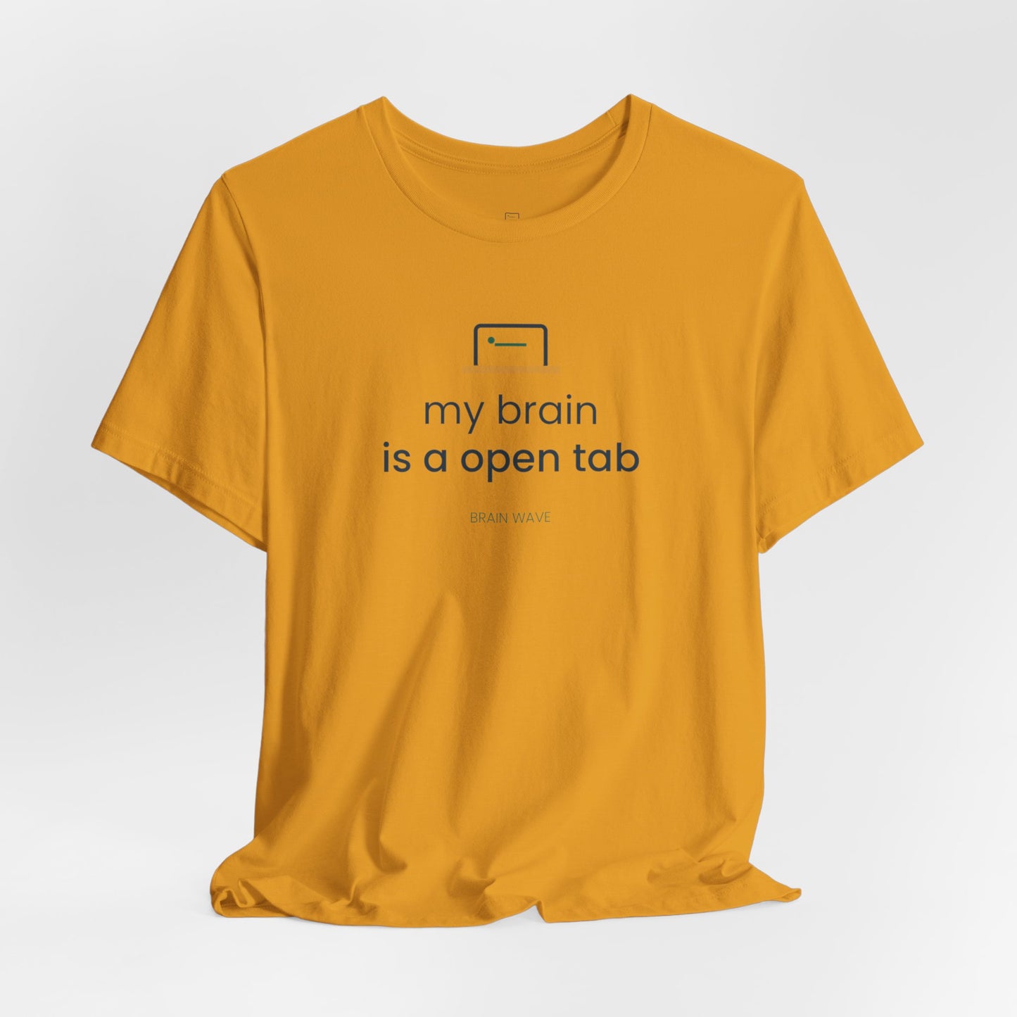 My Brain Is an Open Tab Minimalist ADHD Tee | Neurodivergent Shirt | Brain Wave