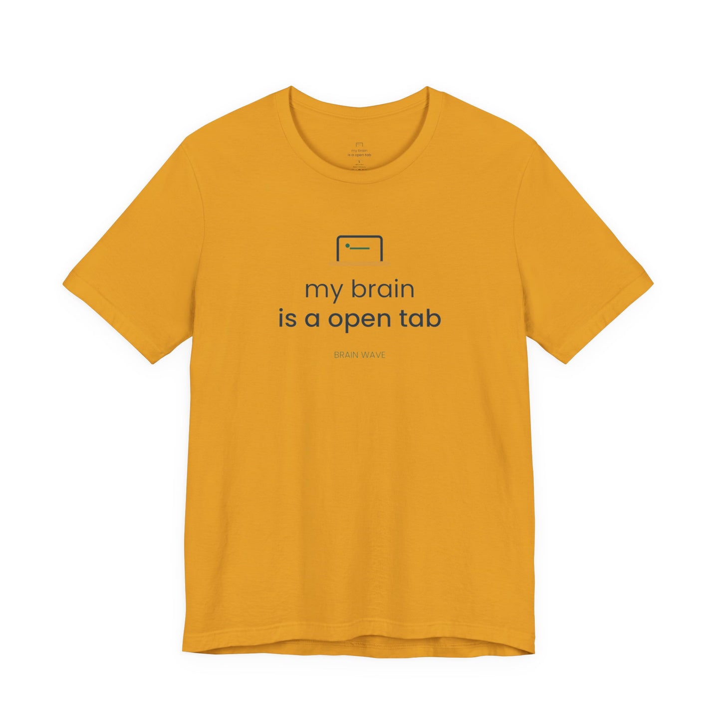 My Brain Is an Open Tab Minimalist ADHD Tee | Neurodivergent Shirt | Brain Wave