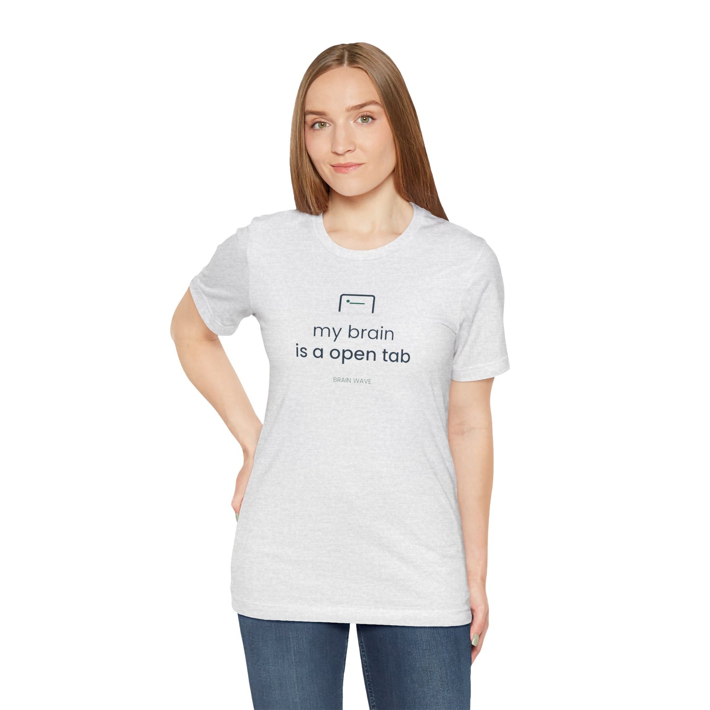My Brain Is an Open Tab Minimalist ADHD Tee | Neurodivergent Shirt | Brain Wave
