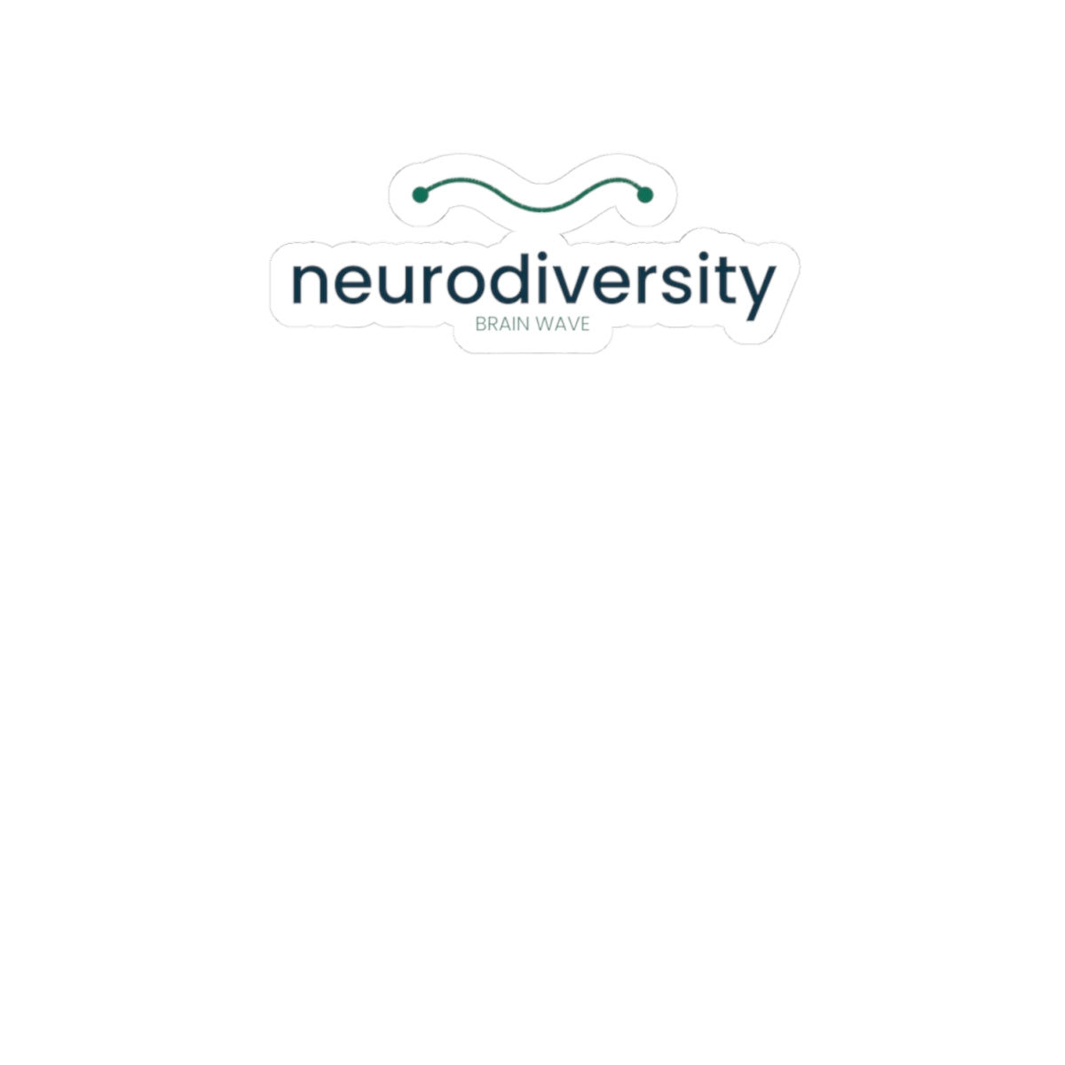 Neurodiversity Brain Wave Kiss-Cut Sticker