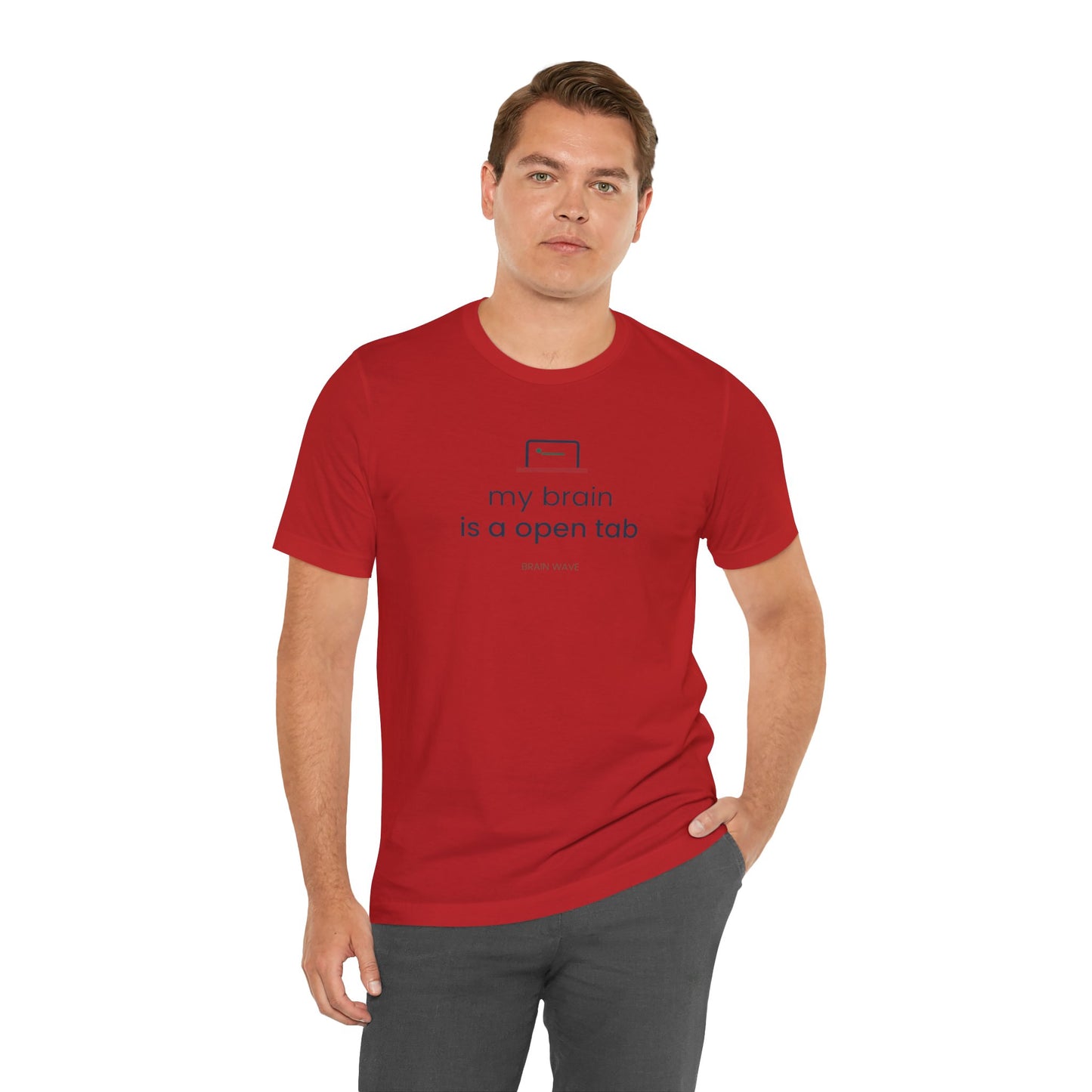 My Brain Is an Open Tab Minimalist ADHD Tee | Neurodivergent Shirt | Brain Wave