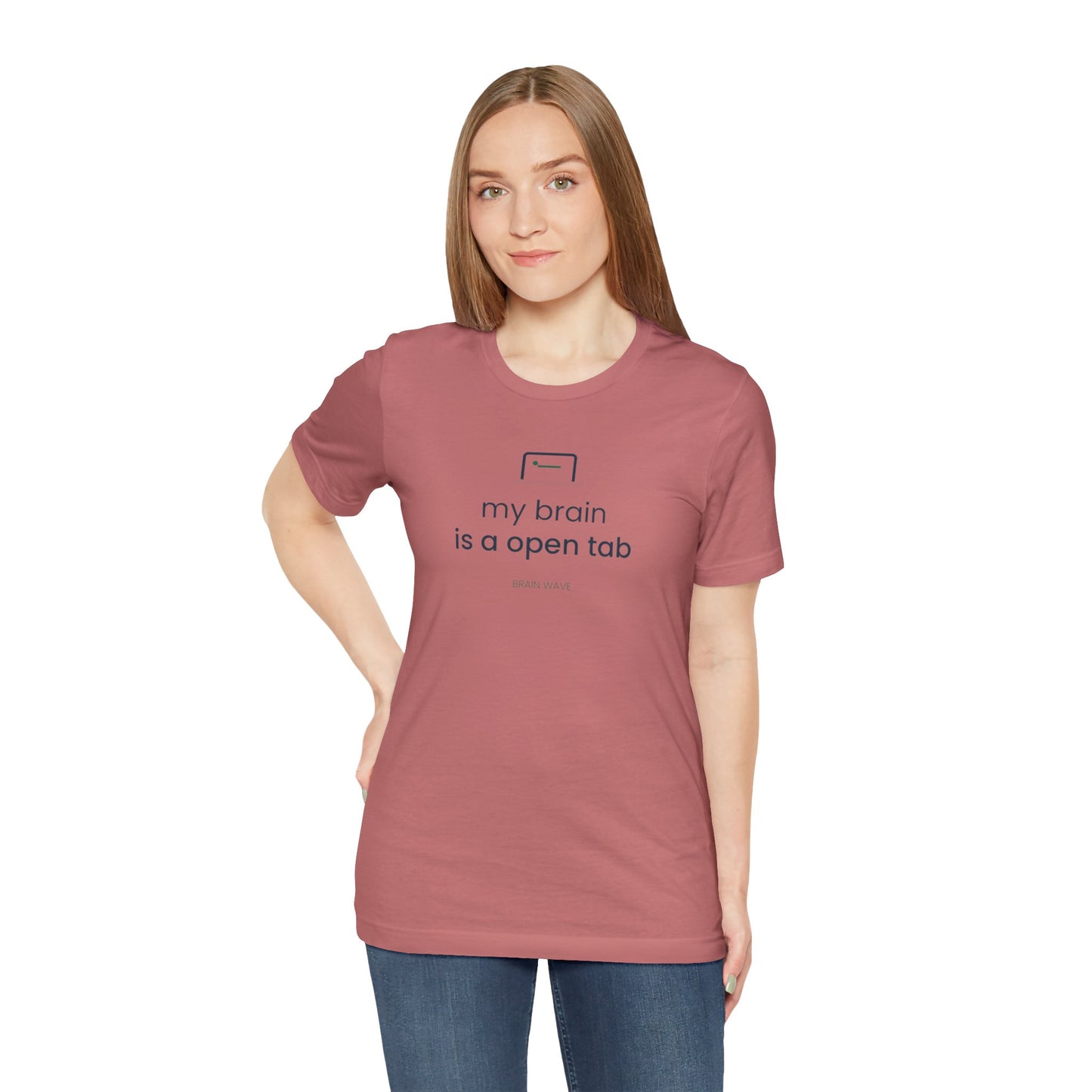 My Brain Is an Open Tab Minimalist ADHD Tee | Neurodivergent Shirt | Brain Wave