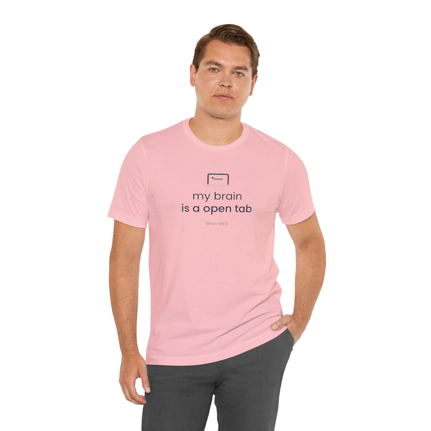 My Brain Is an Open Tab Minimalist ADHD Tee | Neurodivergent Shirt | Brain Wave