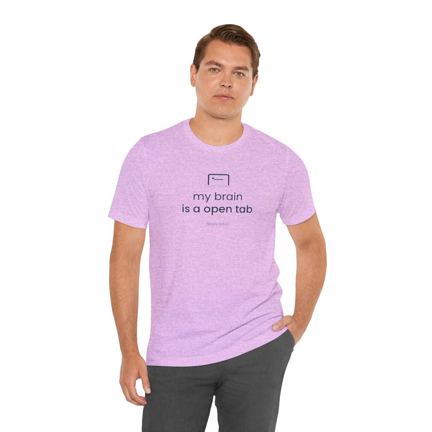 My Brain Is an Open Tab Minimalist ADHD Tee | Neurodivergent Shirt | Brain Wave