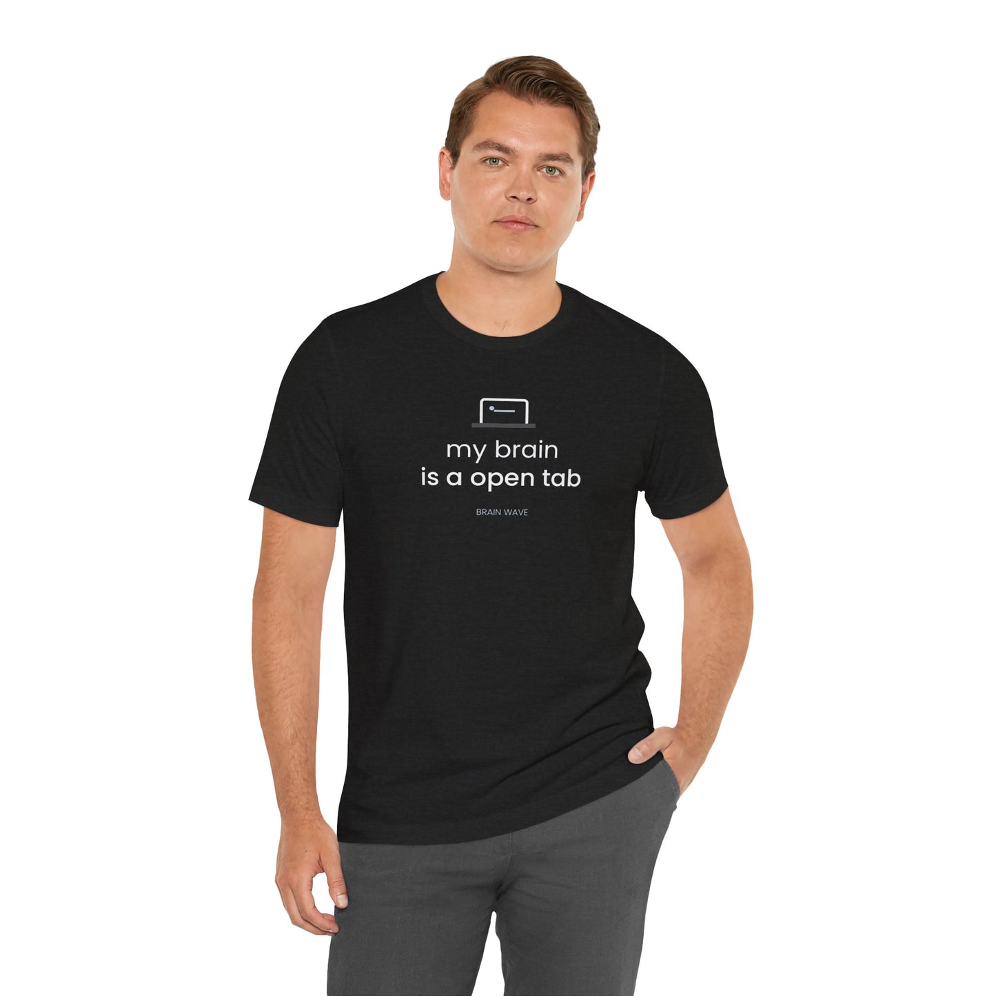My Brain Is an Open Tab T-Shirt | ADHD Shirt | Funny Neurodivergent Tee | Brain Wave