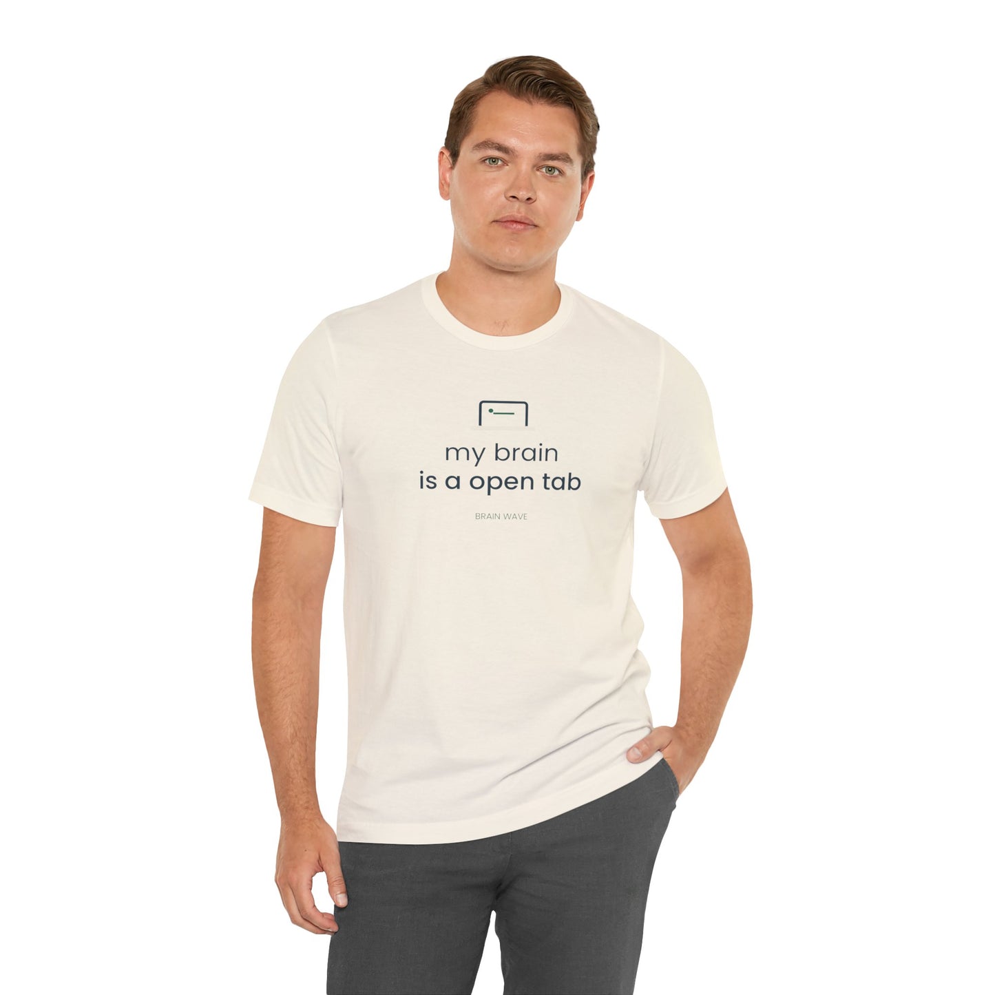 My Brain Is an Open Tab Minimalist ADHD Tee | Neurodivergent Shirt | Brain Wave