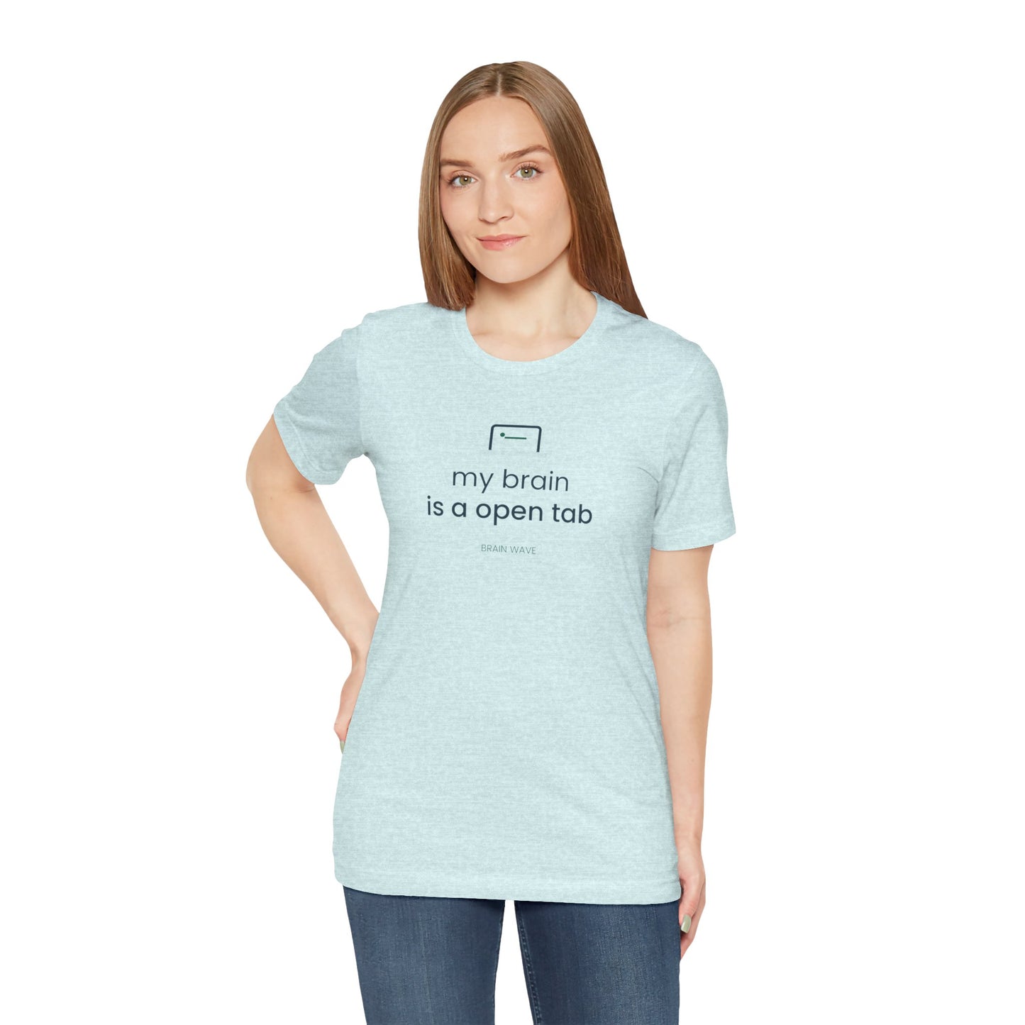My Brain Is an Open Tab Minimalist ADHD Tee | Neurodivergent Shirt | Brain Wave