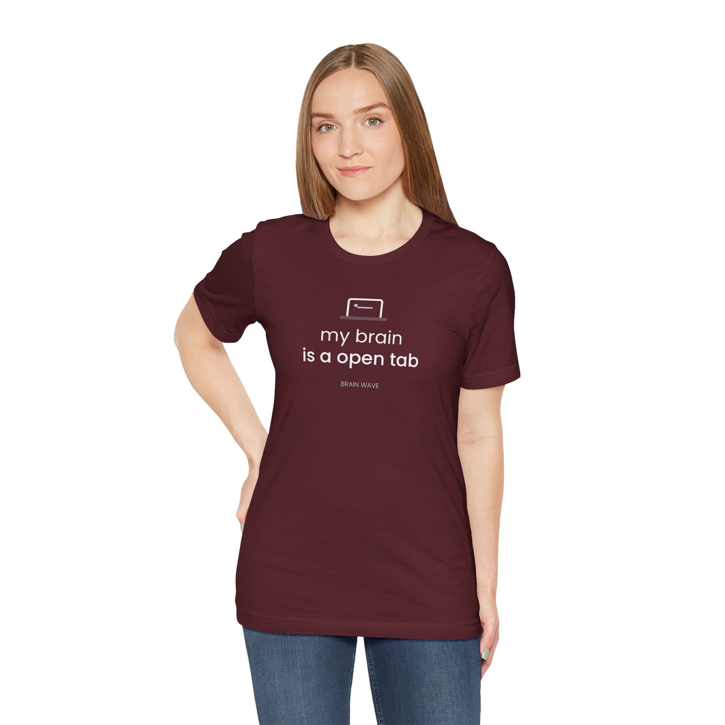 My Brain Is an Open Tab T-Shirt | ADHD Shirt | Funny Neurodivergent Tee | Brain Wave