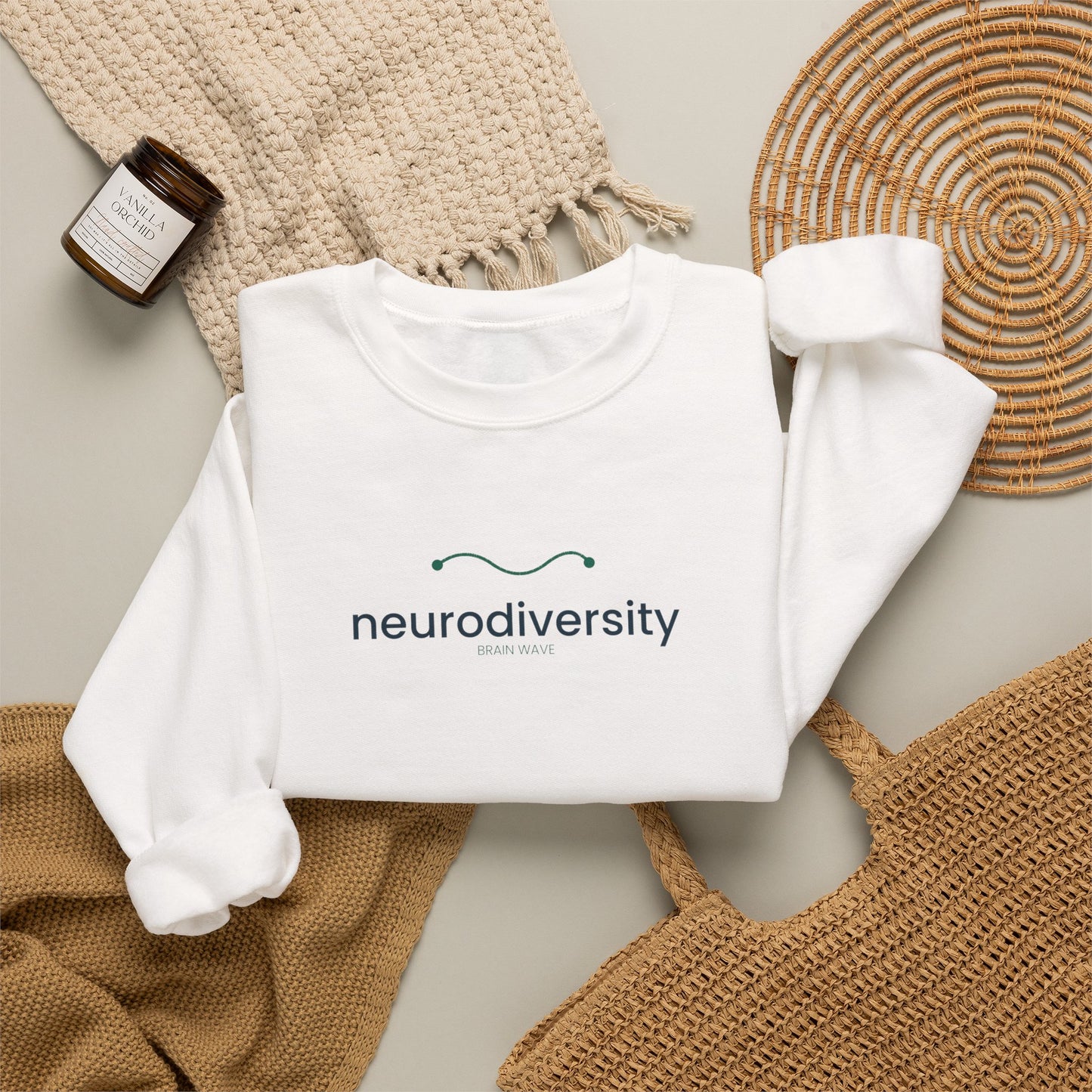 Neurodiversity Crewneck Sweatshirt – Minimalist Awareness Pullover