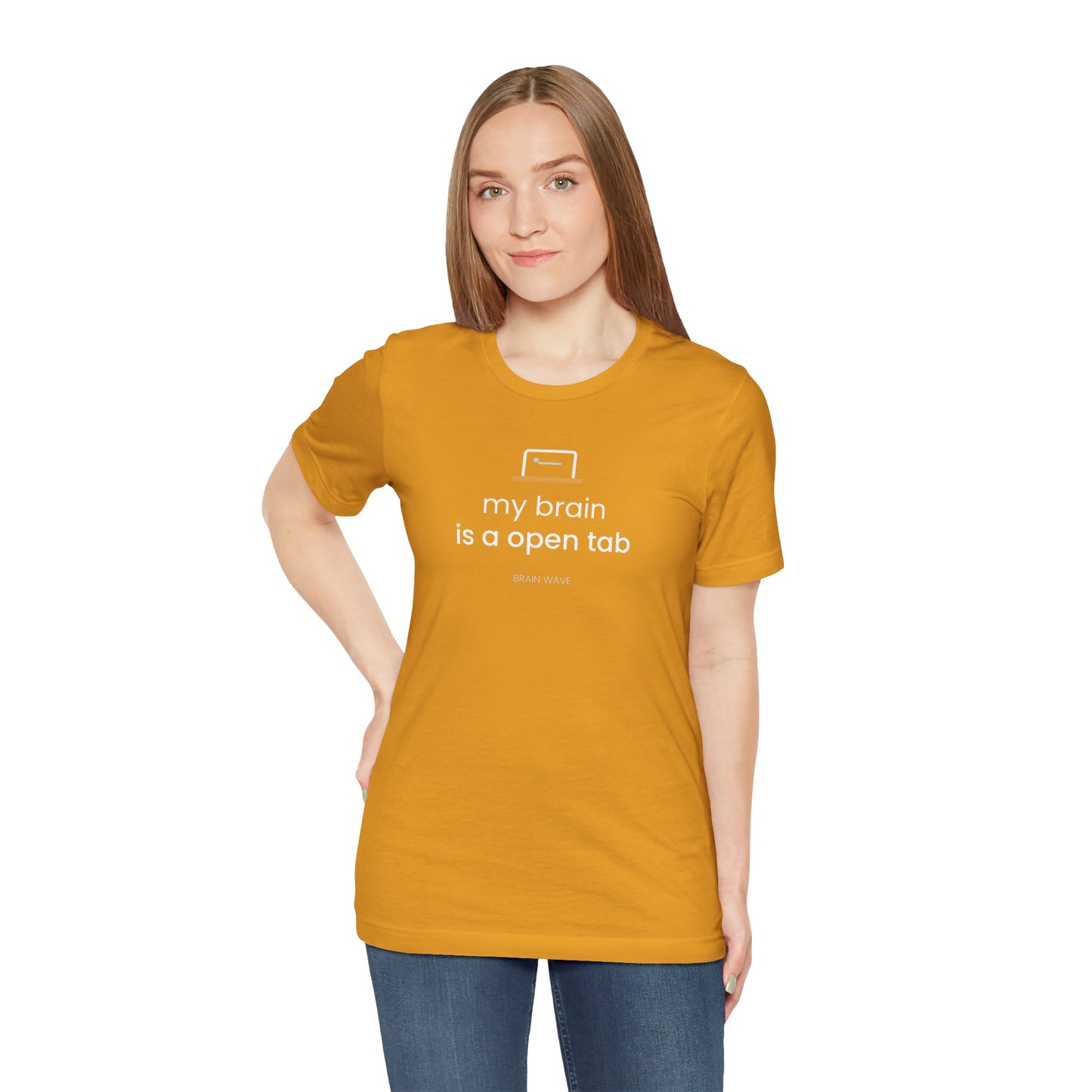 My Brain Is an Open Tab T-Shirt | ADHD Shirt | Funny Neurodivergent Tee | Brain Wave