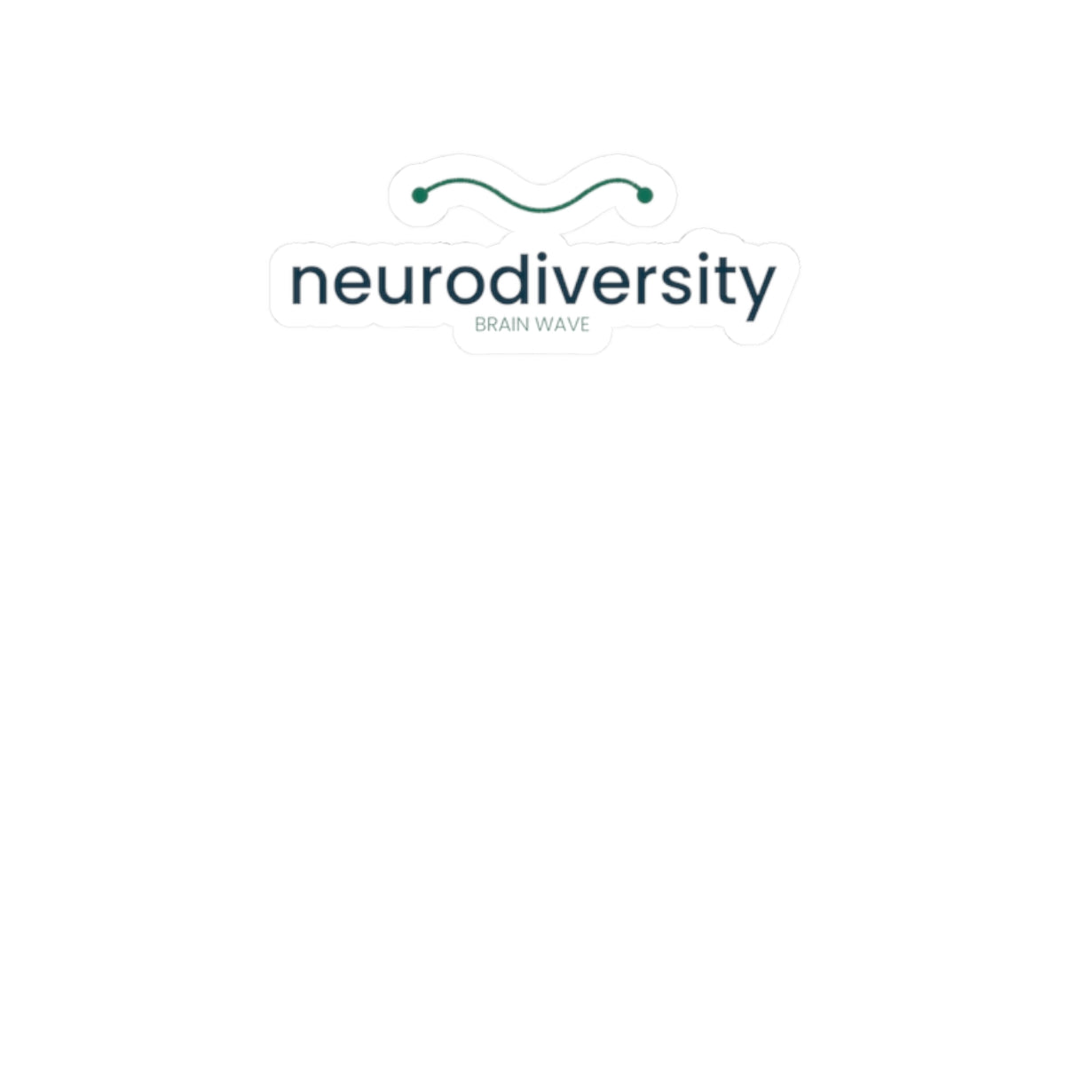 Neurodiversity Brain Wave Kiss-Cut Sticker