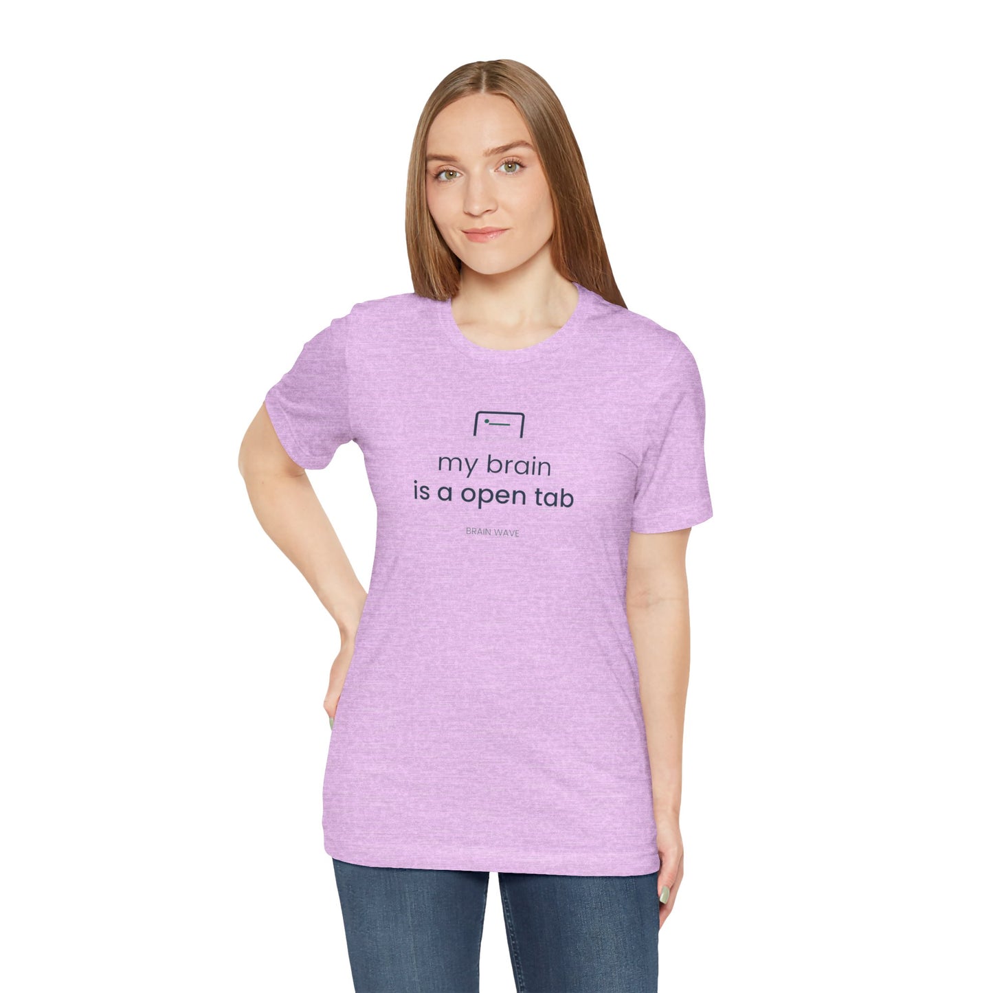 My Brain Is an Open Tab Minimalist ADHD Tee | Neurodivergent Shirt | Brain Wave