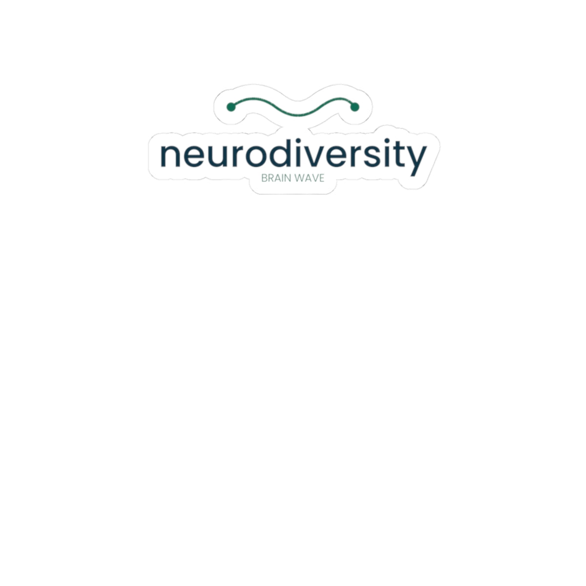 Neurodiversity Brain Wave Kiss-Cut Sticker