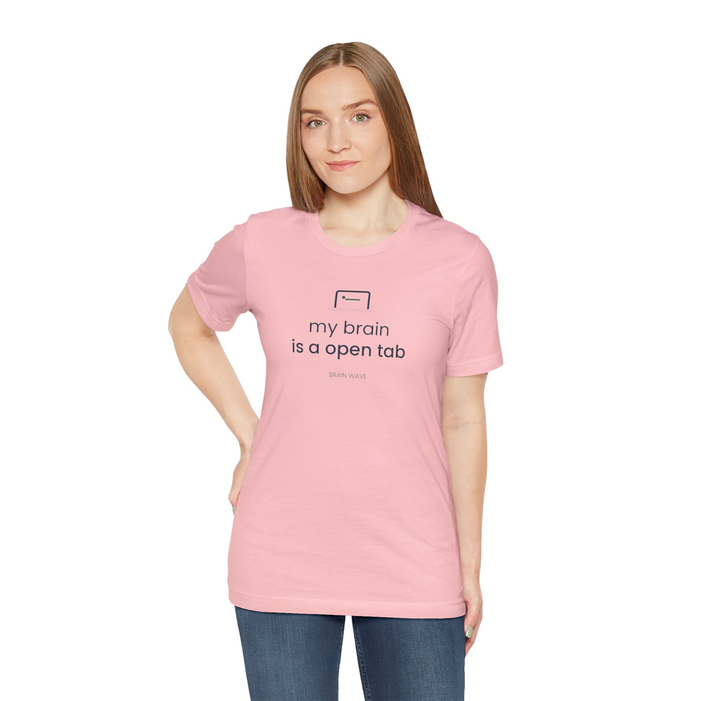 My Brain Is an Open Tab Minimalist ADHD Tee | Neurodivergent Shirt | Brain Wave