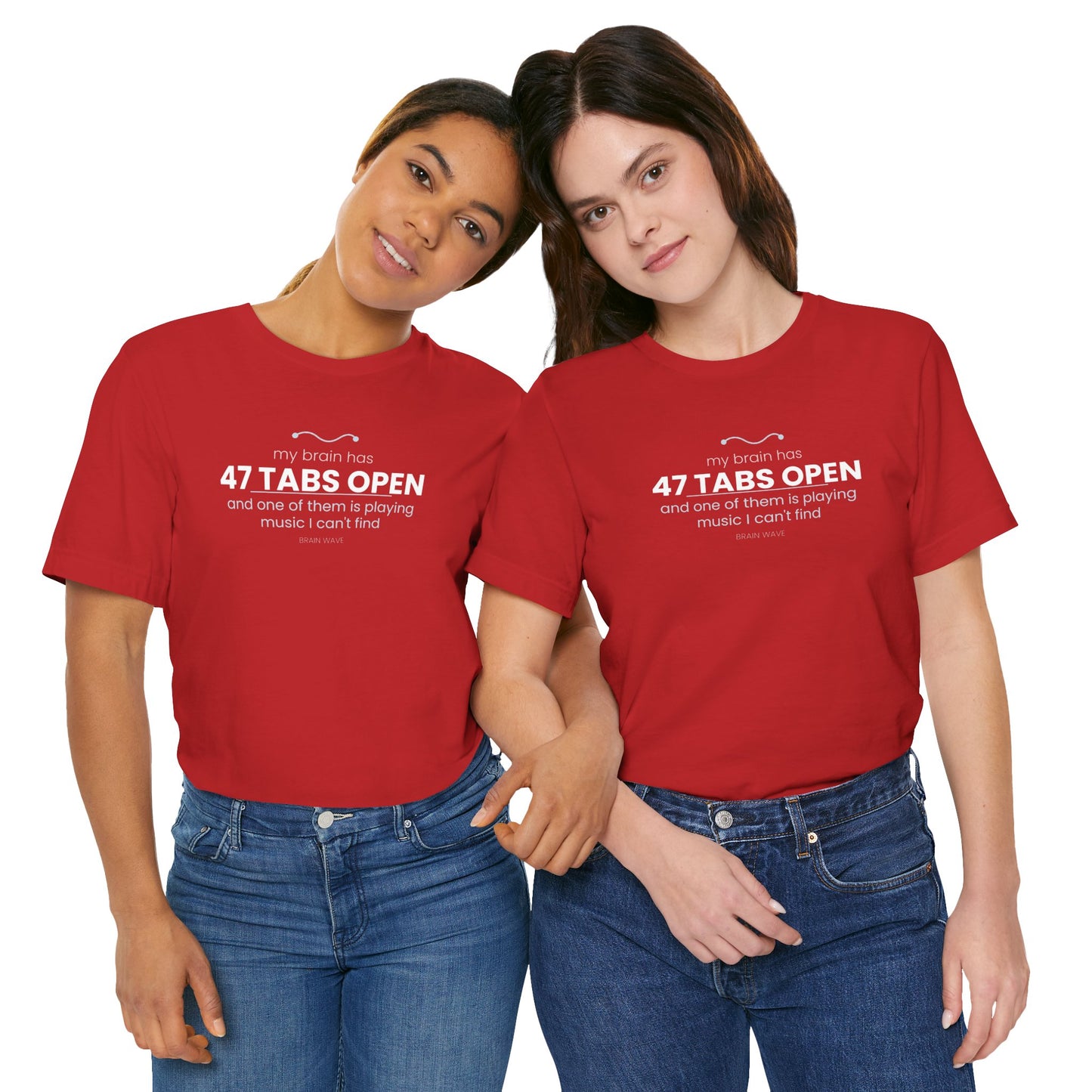 47 Tabs Open T-Shirt — Funny Brain Overloaded Tee