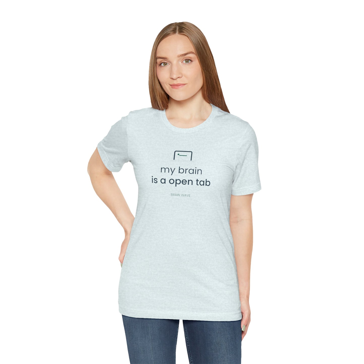 My Brain Is an Open Tab Minimalist ADHD Tee | Neurodivergent Shirt | Brain Wave