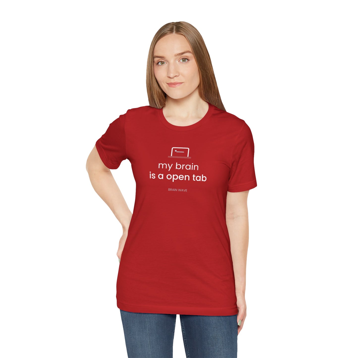 My Brain Is an Open Tab T-Shirt | ADHD Shirt | Funny Neurodivergent Tee | Brain Wave