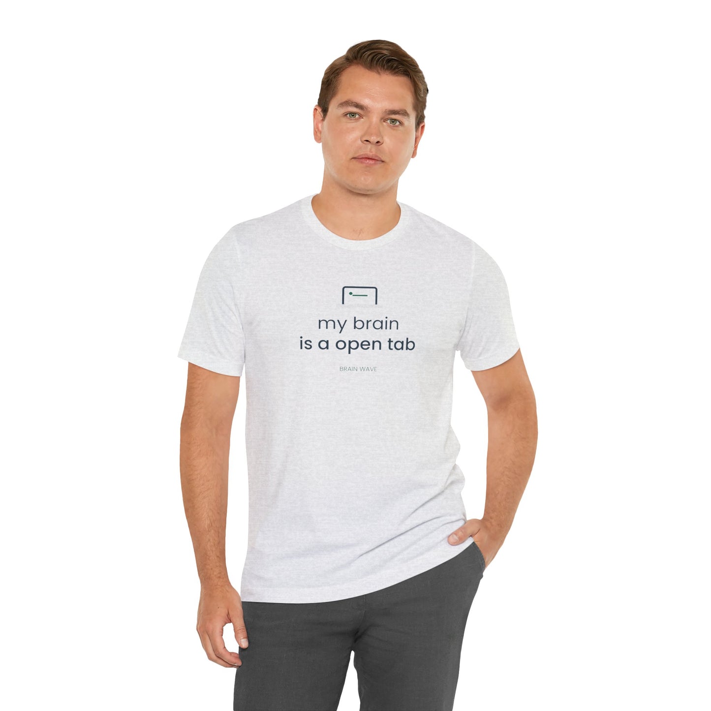My Brain Is an Open Tab Minimalist ADHD Tee | Neurodivergent Shirt | Brain Wave