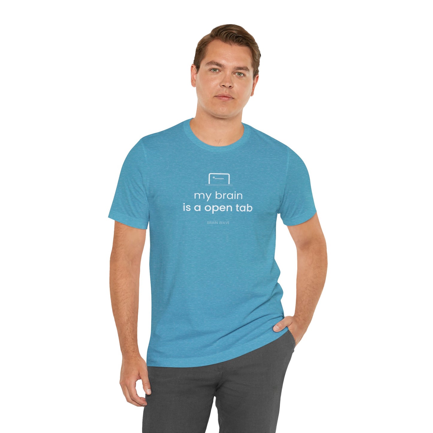 My Brain Is an Open Tab T-Shirt | ADHD Shirt | Funny Neurodivergent Tee | Brain Wave